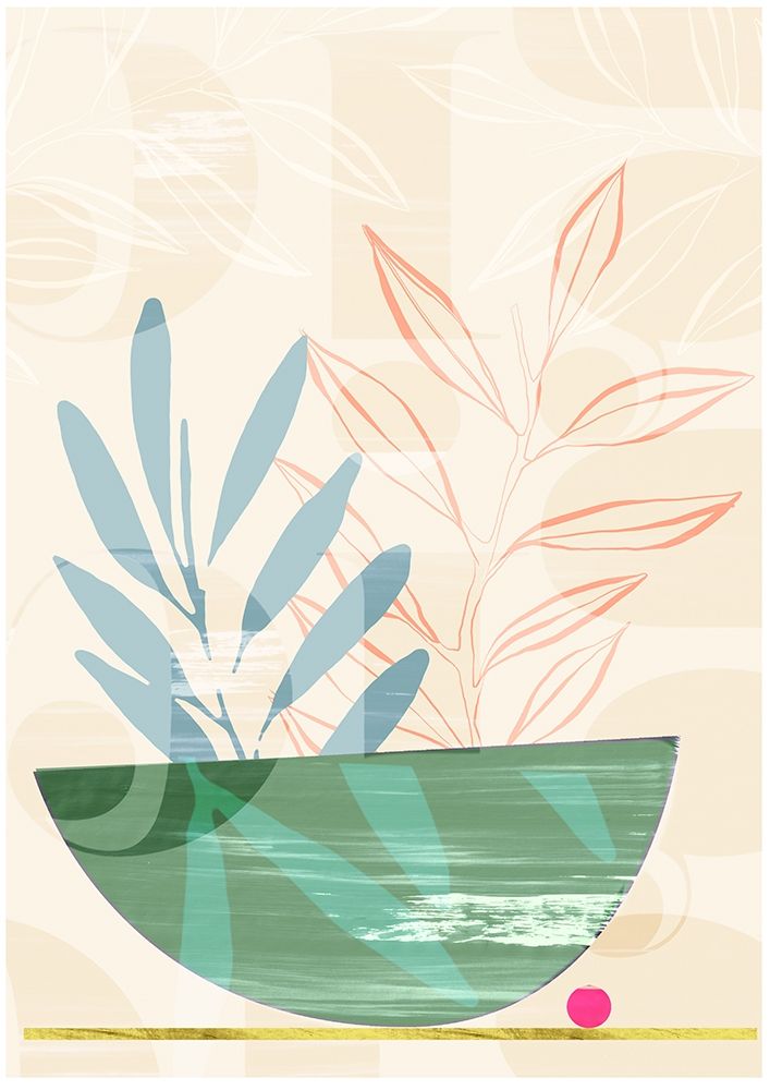 Shibori Bowl Green art print by Aoibhne Hogan for $57.95 CAD