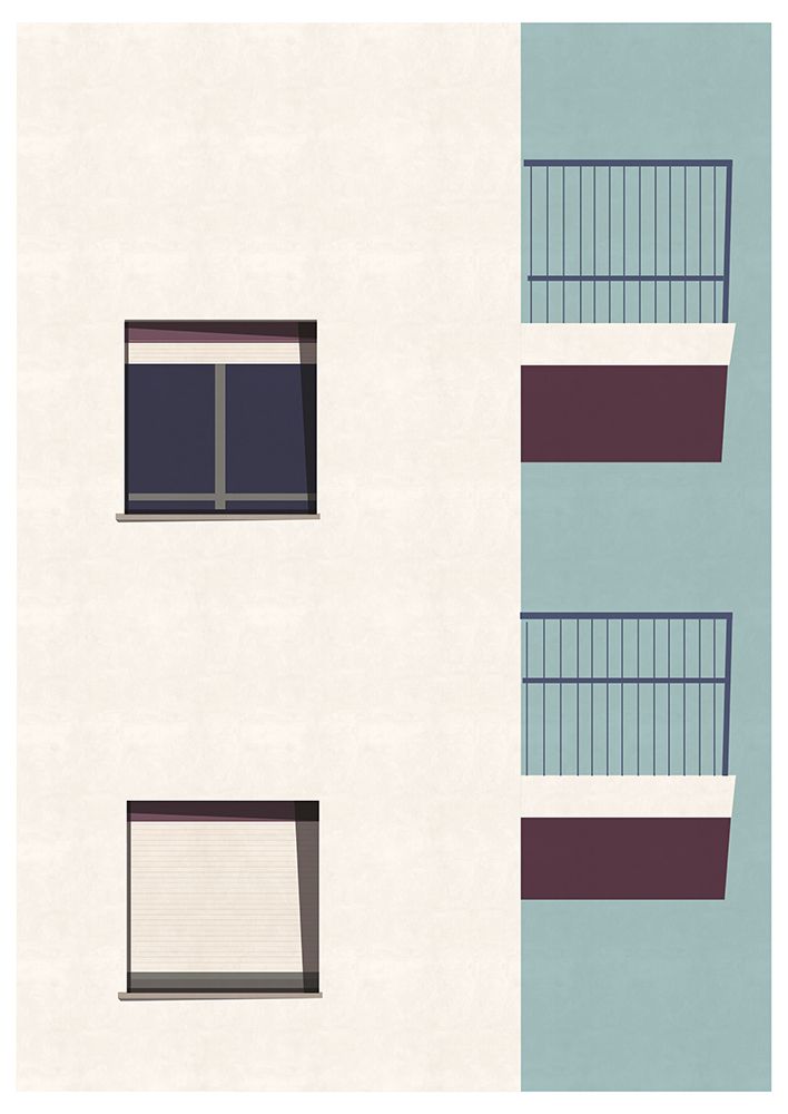 Two Blue Tower art print by Aoibhne Hogan for $57.95 CAD
