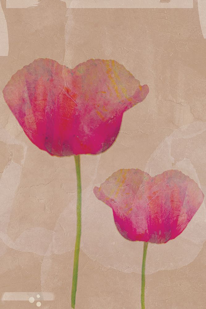 Pink Blossoms on Textured Canvas II art print by Aoibhne Hogan for $57.95 CAD