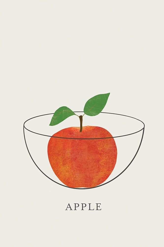 Apple in a Clear Bowl art print by Aoibhne Hogan for $57.95 CAD