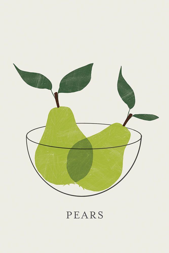 Two Pears in Glass Bowl art print by Aoibhne Hogan for $57.95 CAD