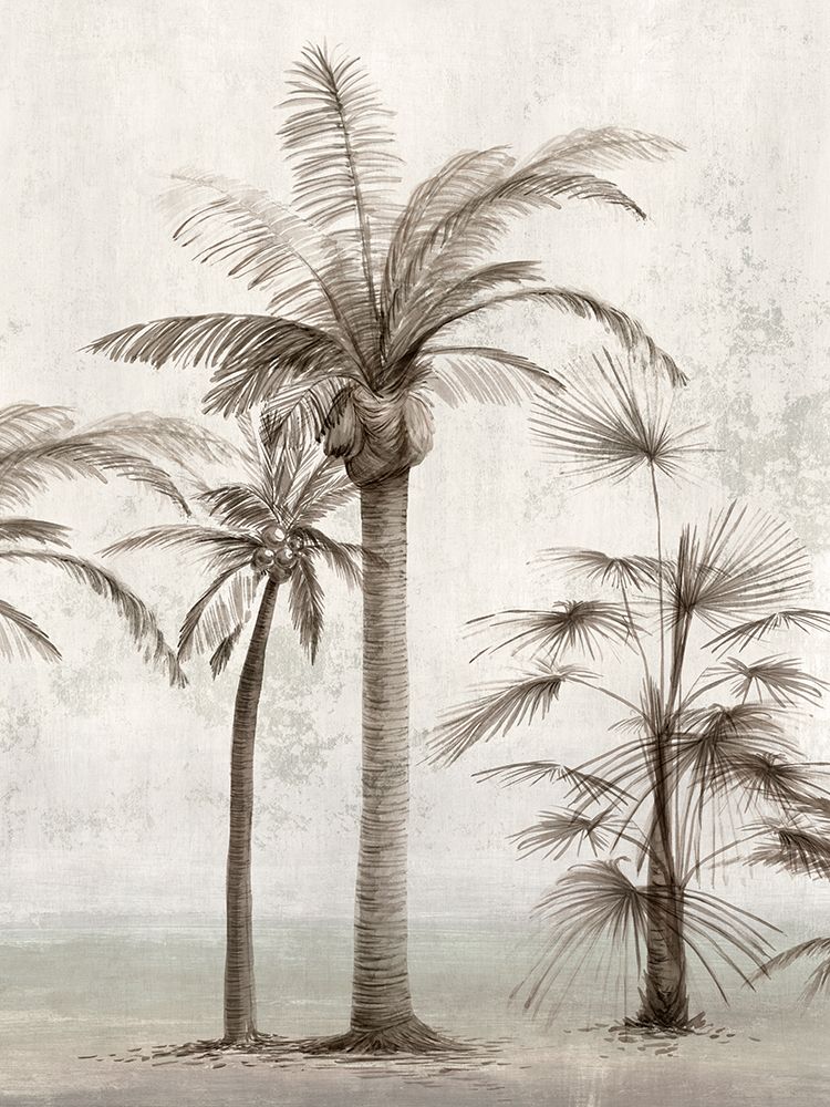 Vintage Palm Trees I art print by Ian C for $57.95 CAD