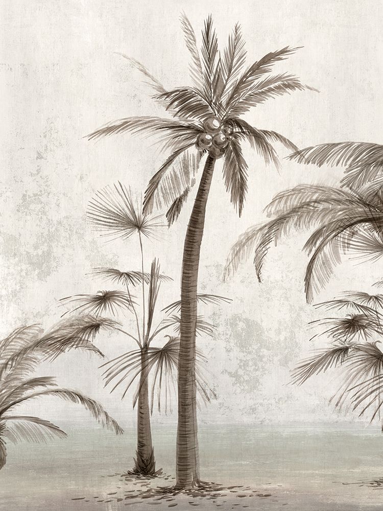 Vintage Palm Trees II art print by Ian C for $57.95 CAD