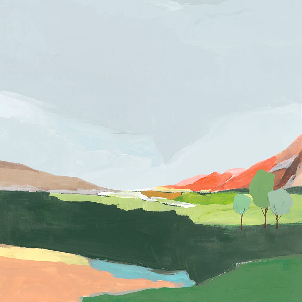 Green Hills I art print by Ian C for $57.95 CAD