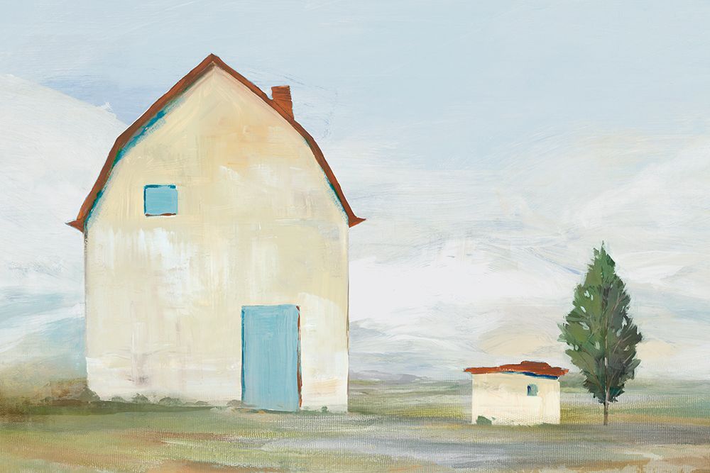 Yellow Barn I art print by Ian C for $57.95 CAD