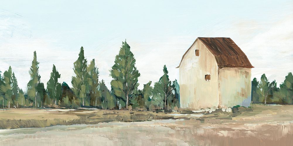 Yellow Barn III art print by Ian C for $57.95 CAD