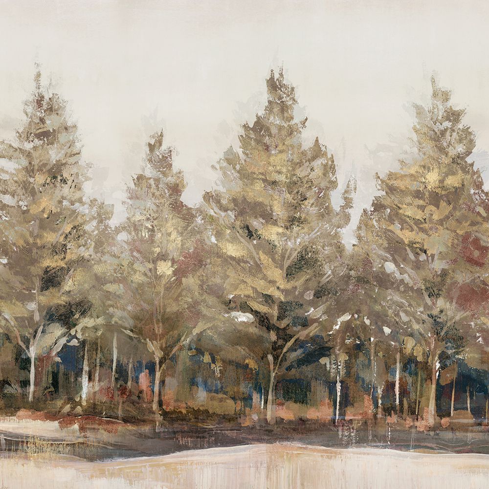 Gold Forest II art print by Ian C for $57.95 CAD