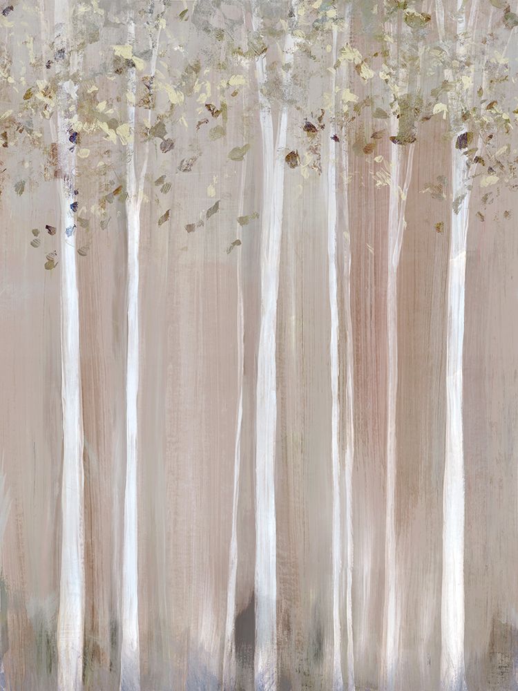 Muted Birch Trees in Soft Haze art print by Ian C for $57.95 CAD