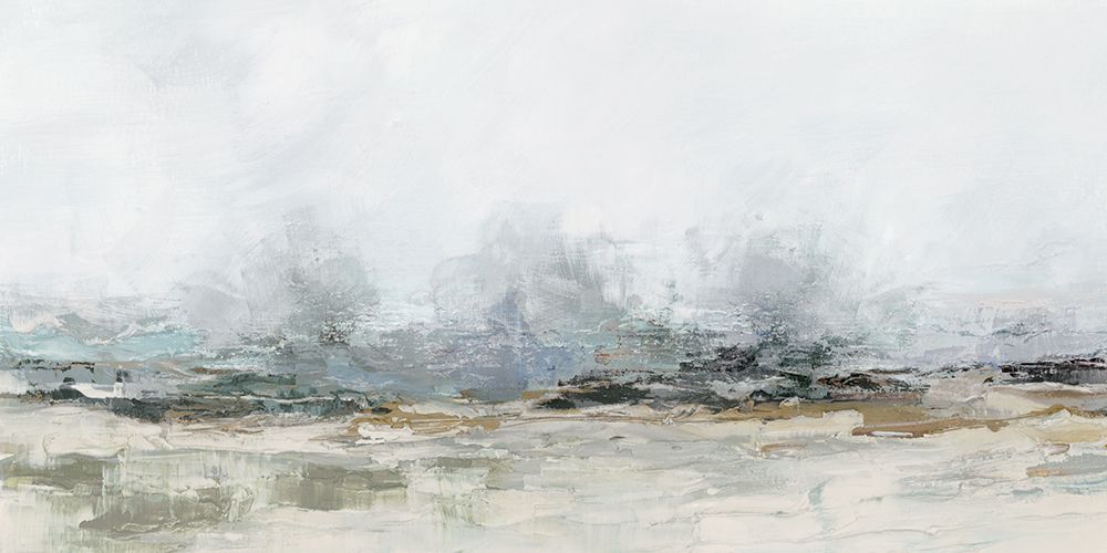 Misty Shore with Soft Gray Hues art print by Ian C for $57.95 CAD