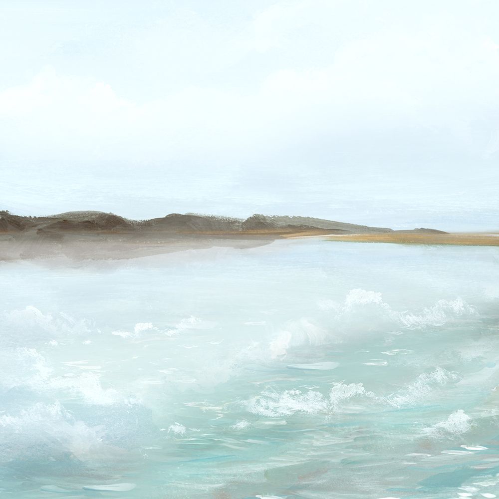 Coastal Serenity Under Soft Skies art print by Ian C for $57.95 CAD