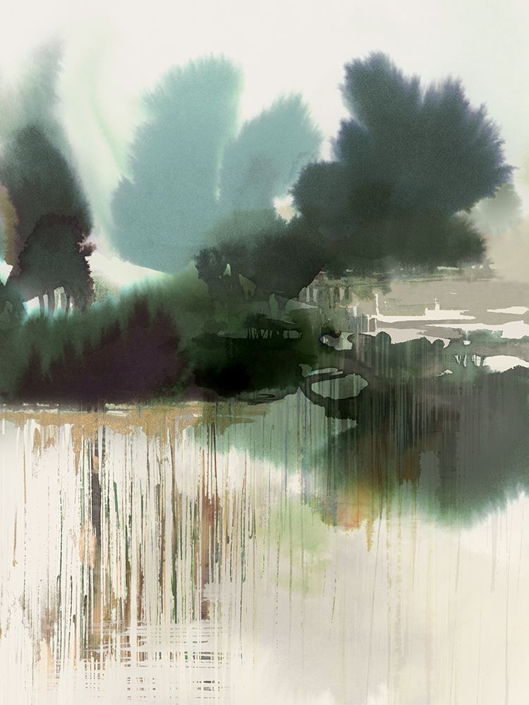 Reflections of a Misty Forest II art print by Ian C for $57.95 CAD