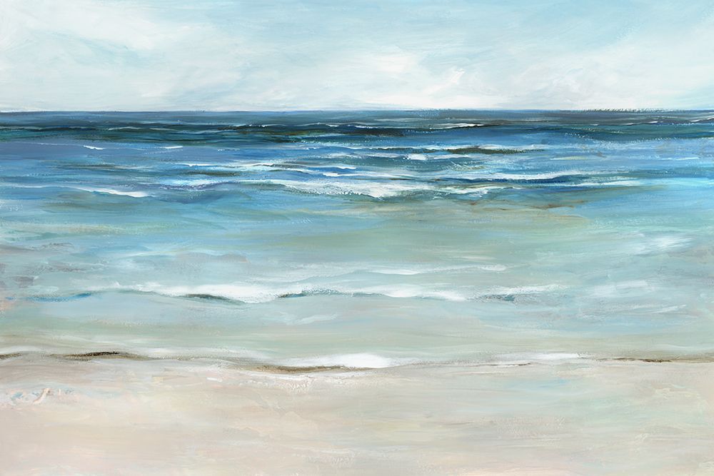Gentle Waves on Sandy Shore art print by Ian C for $57.95 CAD