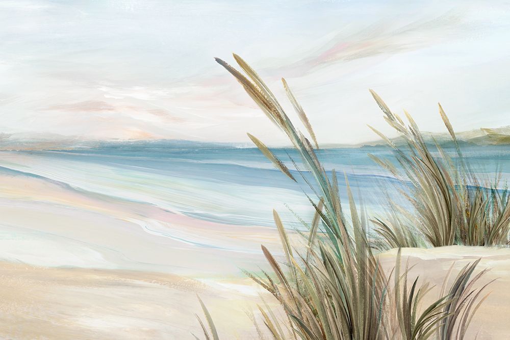 Coastal Serenity with Dune Grasses art print by Ian C for $57.95 CAD