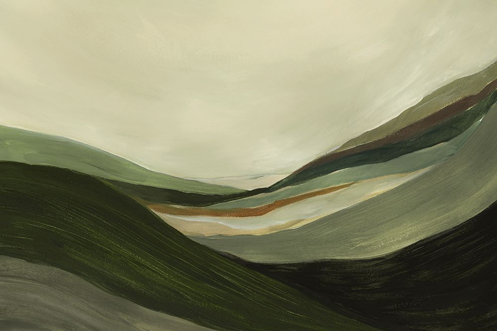 Gentle Valleys Under Grey Skies art print by Ian C for $57.95 CAD