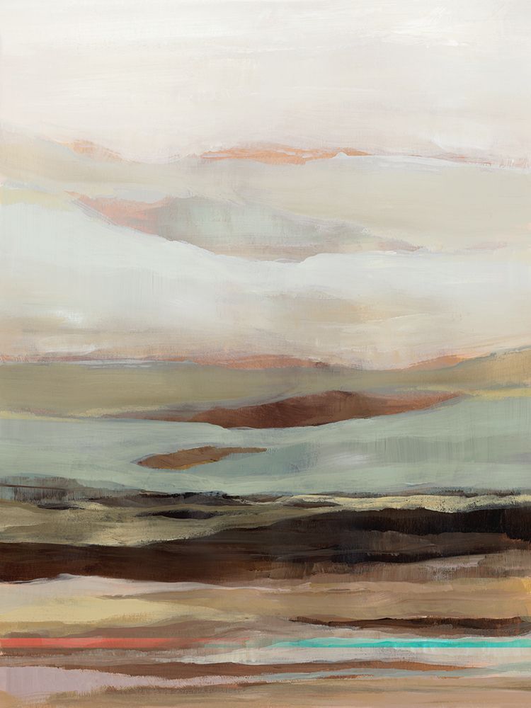 Serene Layers of Earth Tones art print by Ian C for $57.95 CAD