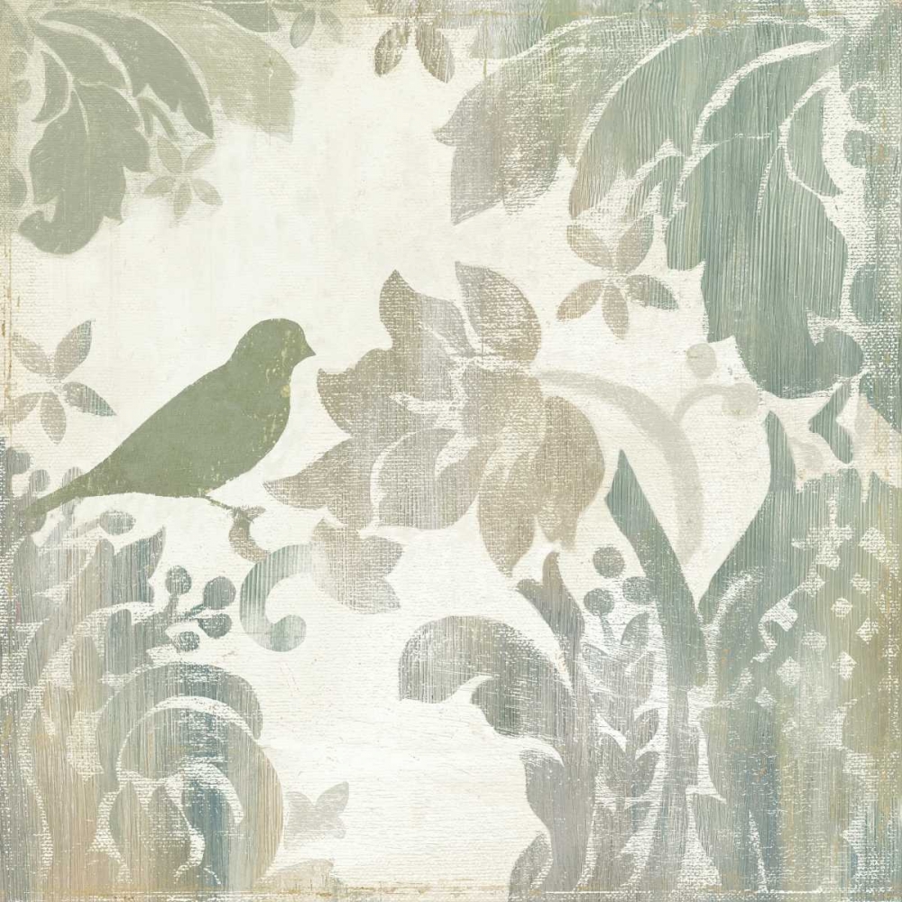 Damask Bird I art print by Asia Jensen for $57.95 CAD