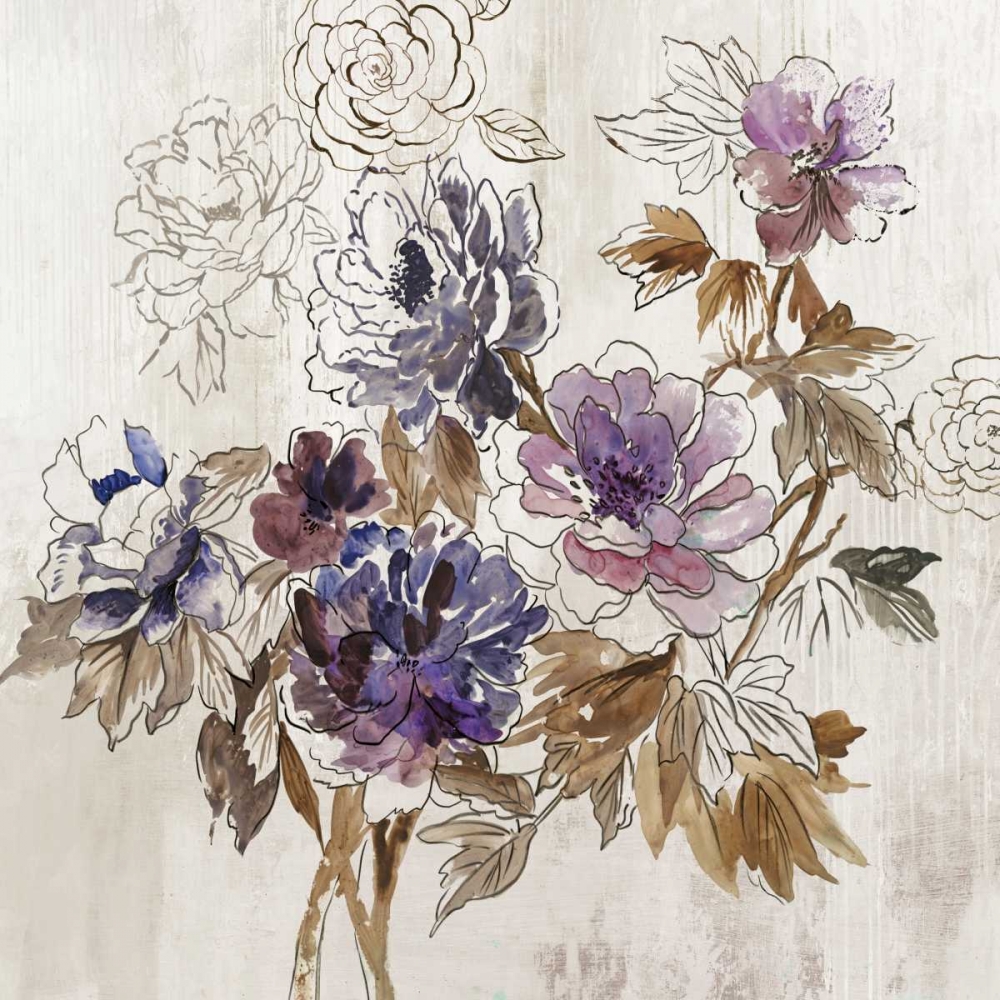 Japanese Garden I Plum Version art print by Asia Jensen for $57.95 CAD