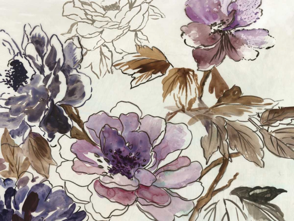 Japanese Garden II Plum Version art print by Asia Jensen for $57.95 CAD