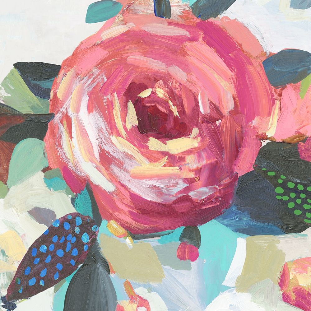 A Red Flower I art print by Asia Jensen for $57.95 CAD