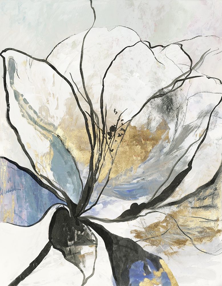 Outlined Floral I art print by Asia Jensen for $57.95 CAD