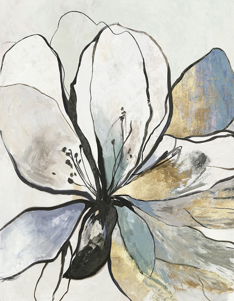 Outlined Floral II art print by Asia Jensen for $57.95 CAD