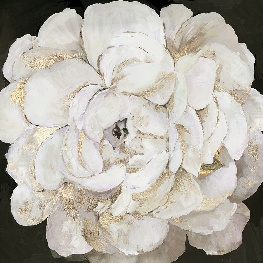 White Peonia art print by Asia Jensen for $57.95 CAD