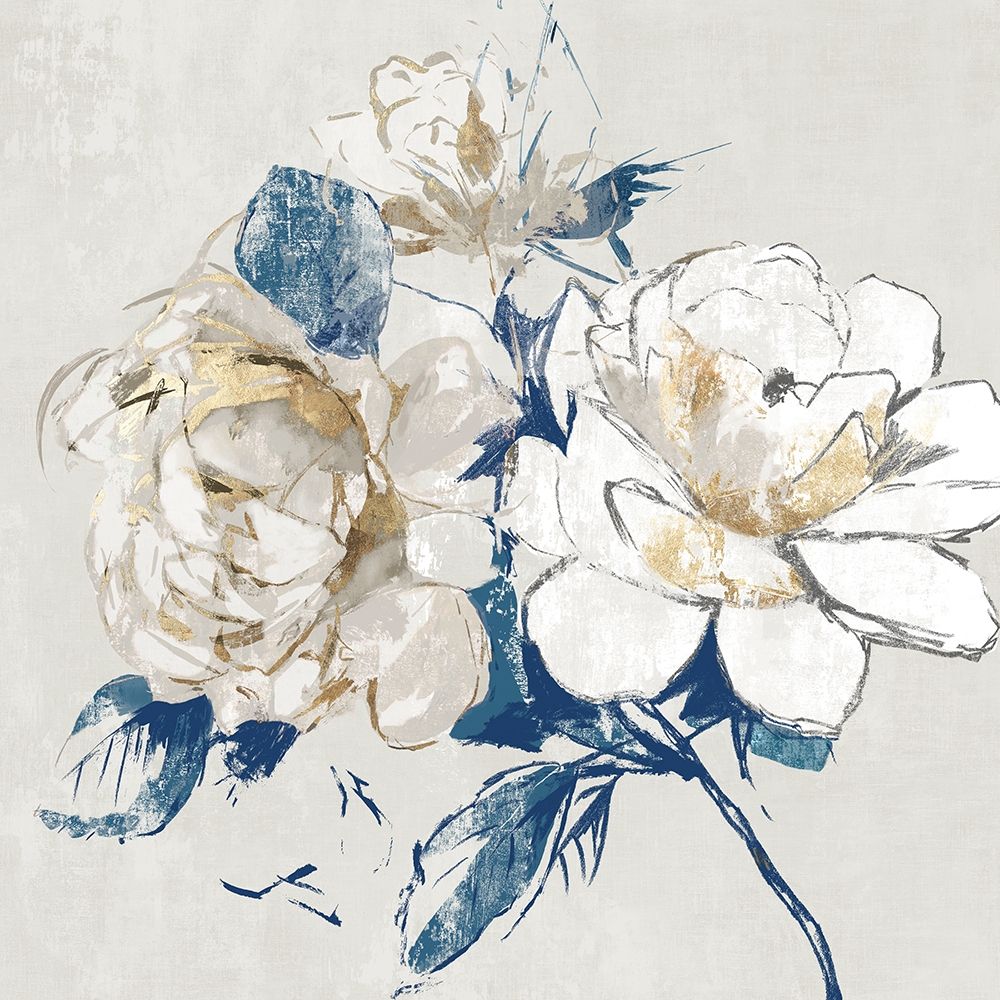 Gold Rosa I art print by Asia Jensen for $57.95 CAD
