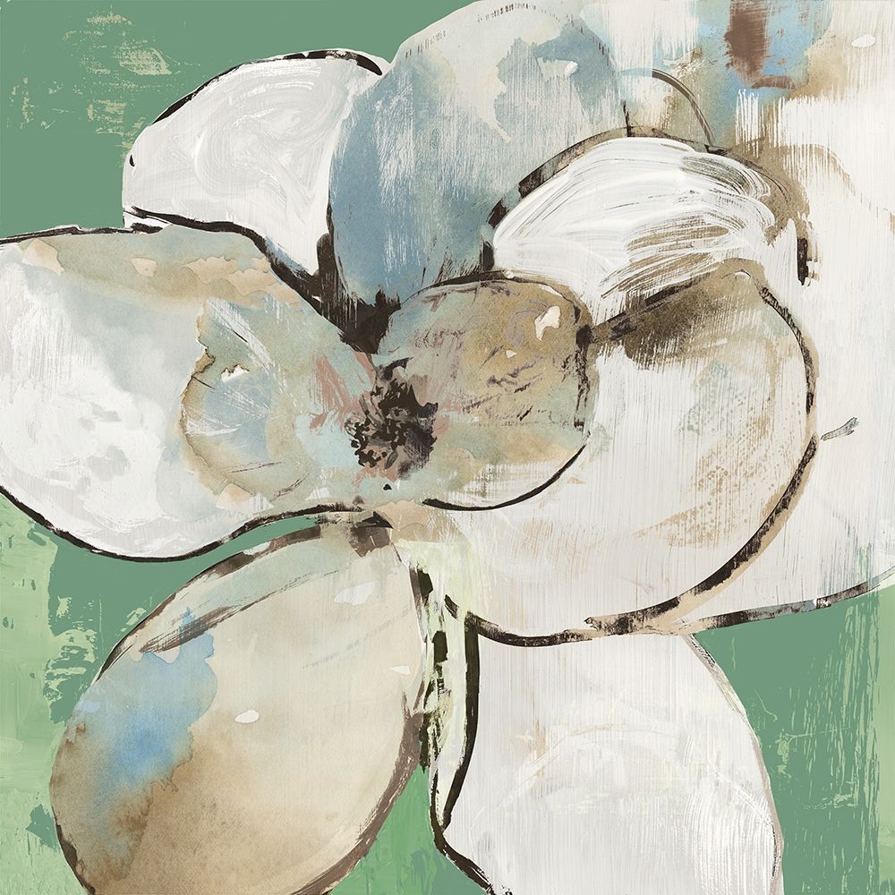 Emerald Flower I art print by Asia Jensen for $57.95 CAD