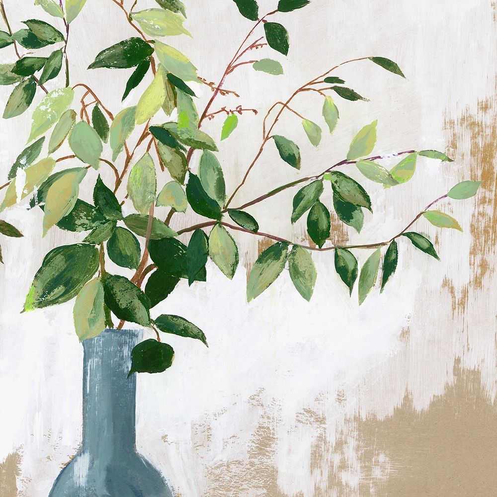 Green Fall Leaves art print by Asia Jensen for $57.95 CAD