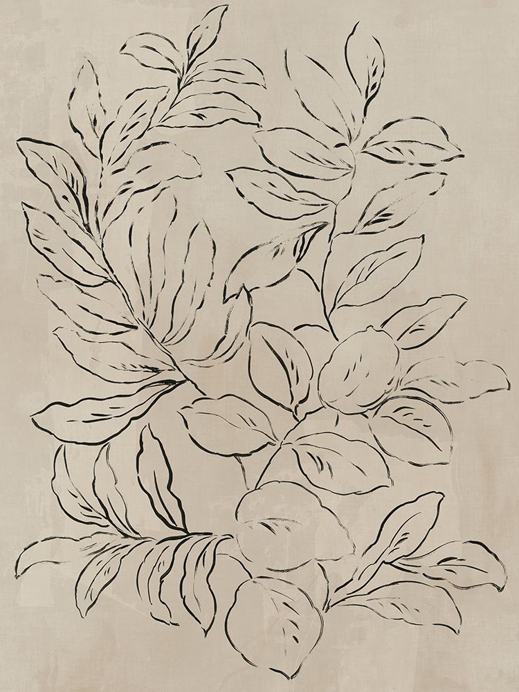 Outlined Leaves I art print by Asia Jensen for $57.95 CAD