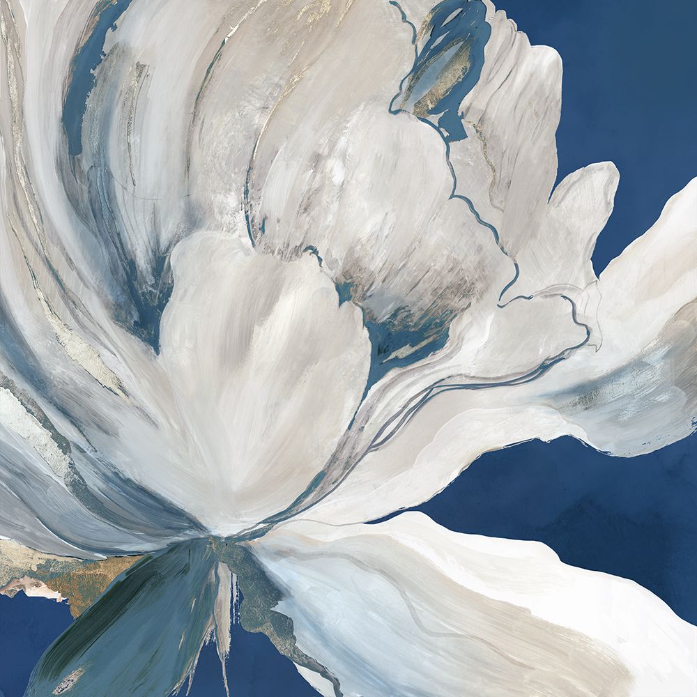 Butterfly Flower I Blue Version art print by Asia Jensen for $57.95 CAD