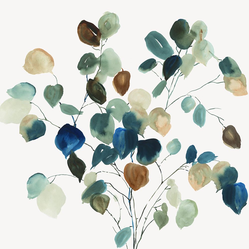 Blue Leaves Branch art print by Asia Jensen for $57.95 CAD