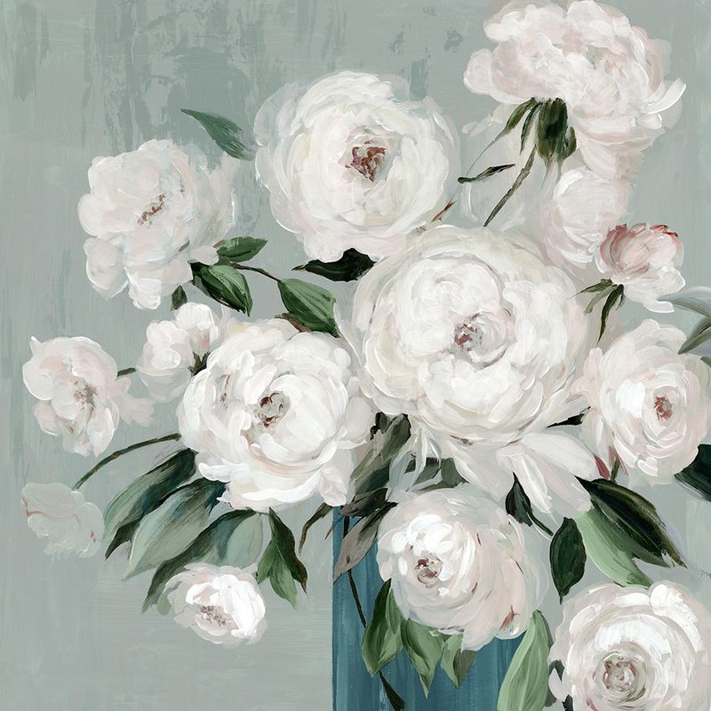 White Flowers Clusters art print by Asia Jensen for $57.95 CAD