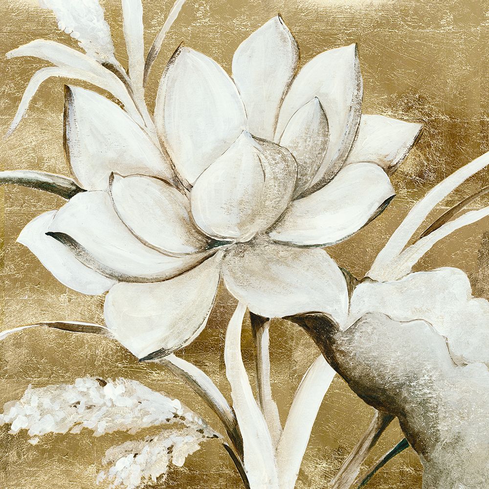 Gold Flower II art print by Asia Jensen for $57.95 CAD