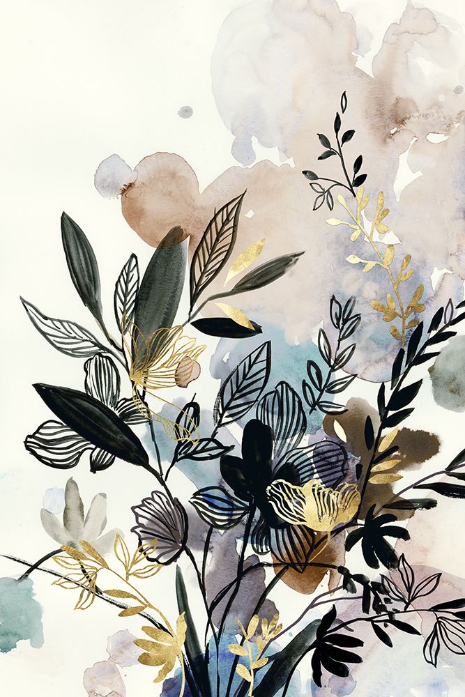 Gold Embroidery I art print by Asia Jensen for $57.95 CAD