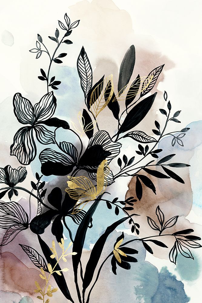 Gold Embroidery II art print by Asia Jensen for $57.95 CAD