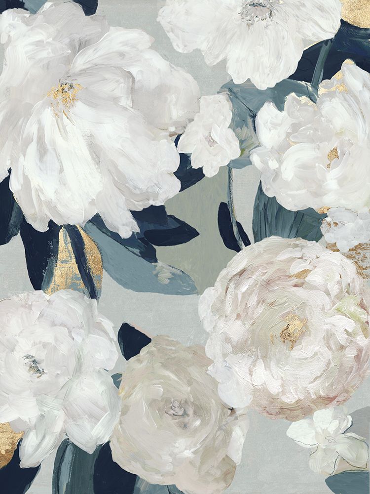 Ocean Blue Floral Beauty II art print by Asia Jensen for $57.95 CAD
