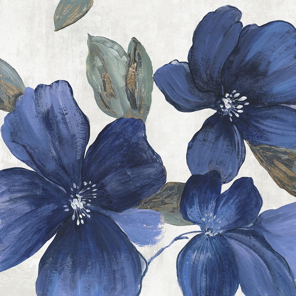 Indigo Spring Florals I art print by Asia Jensen for $57.95 CAD