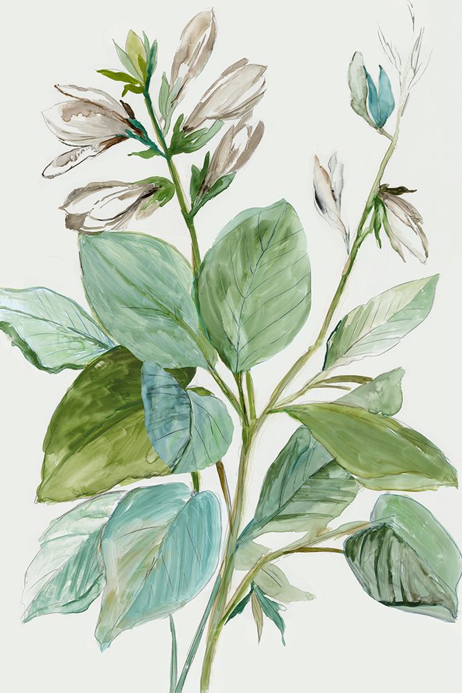 Verdant Leaves  II art print by Asia Jensen for $57.95 CAD