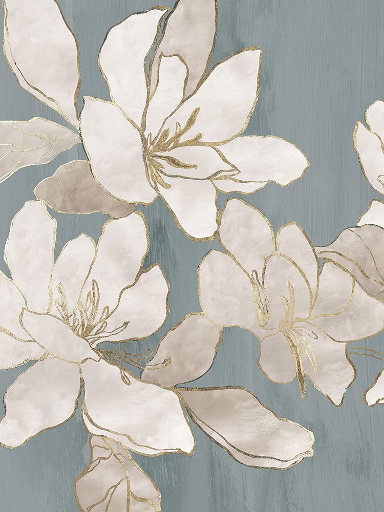 White Garden Outline II art print by Asia Jensen for $57.95 CAD