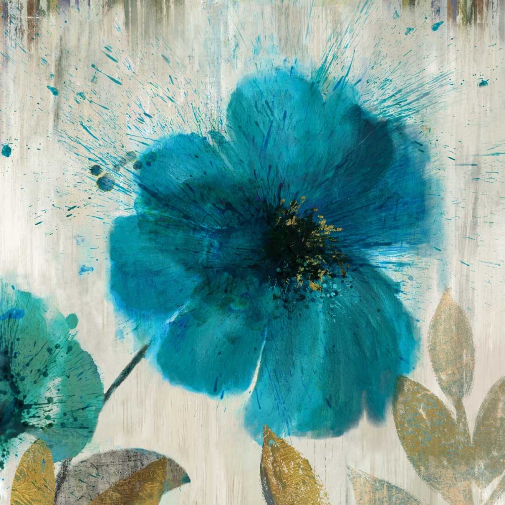 Teal Splash I - Mini art print by Asia Jensen for $57.95 CAD