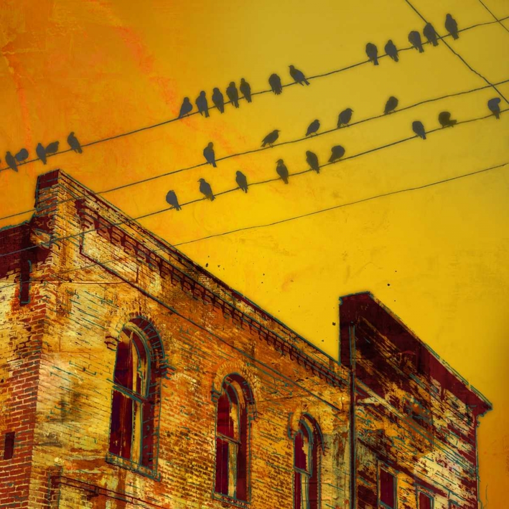 Birds on a Wire I art print by James McMasters for $57.95 CAD