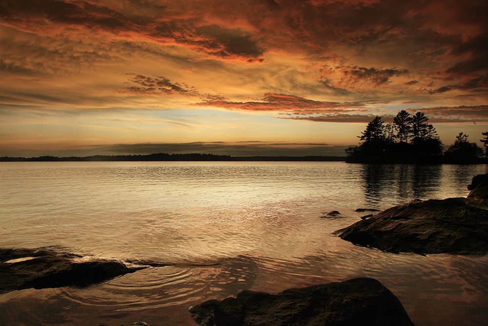 Sunset on Sparrow Lake Muskoka art print by Joseph Vitale for $57.95 CAD