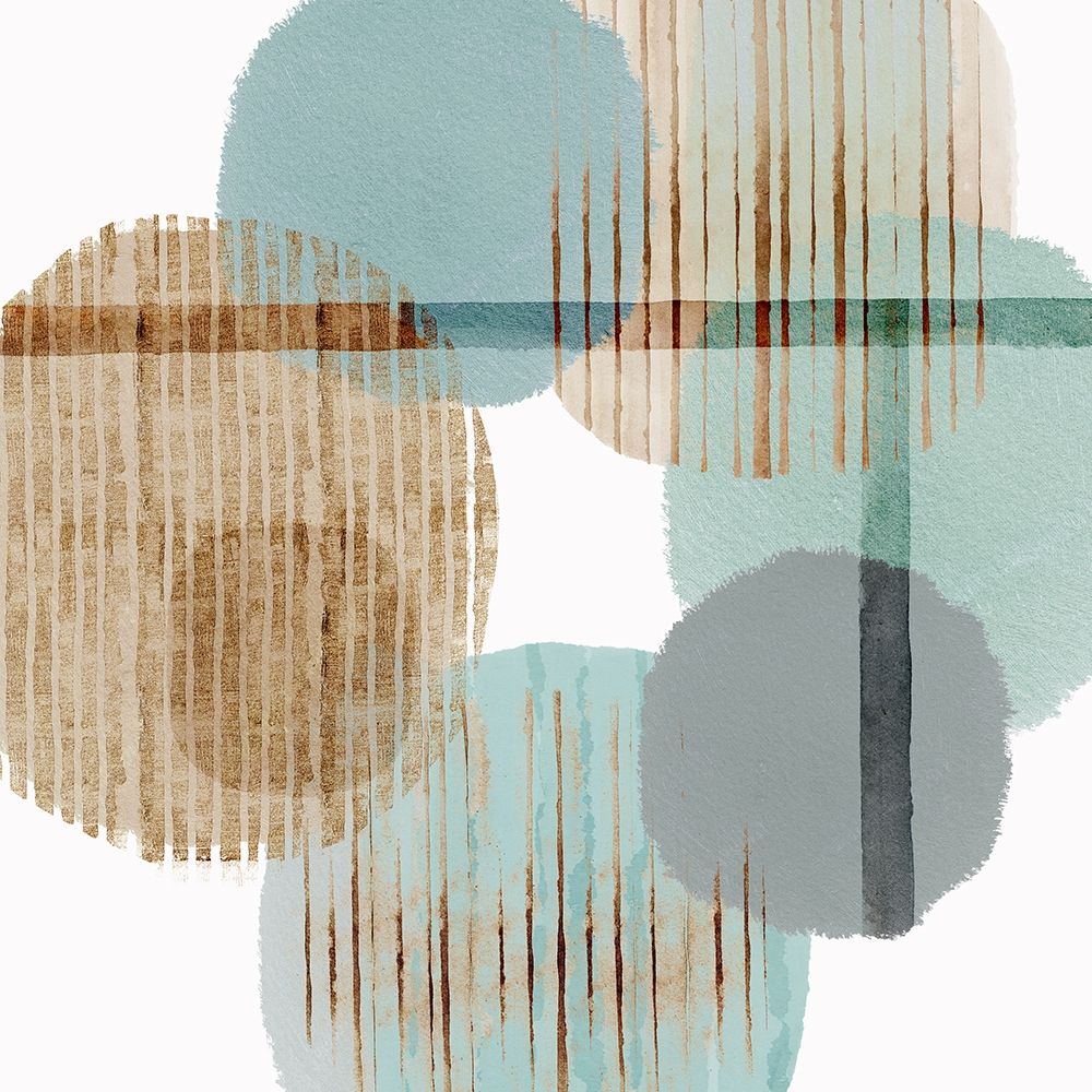 Teal Harmony II art print by Flora Kouta for $57.95 CAD