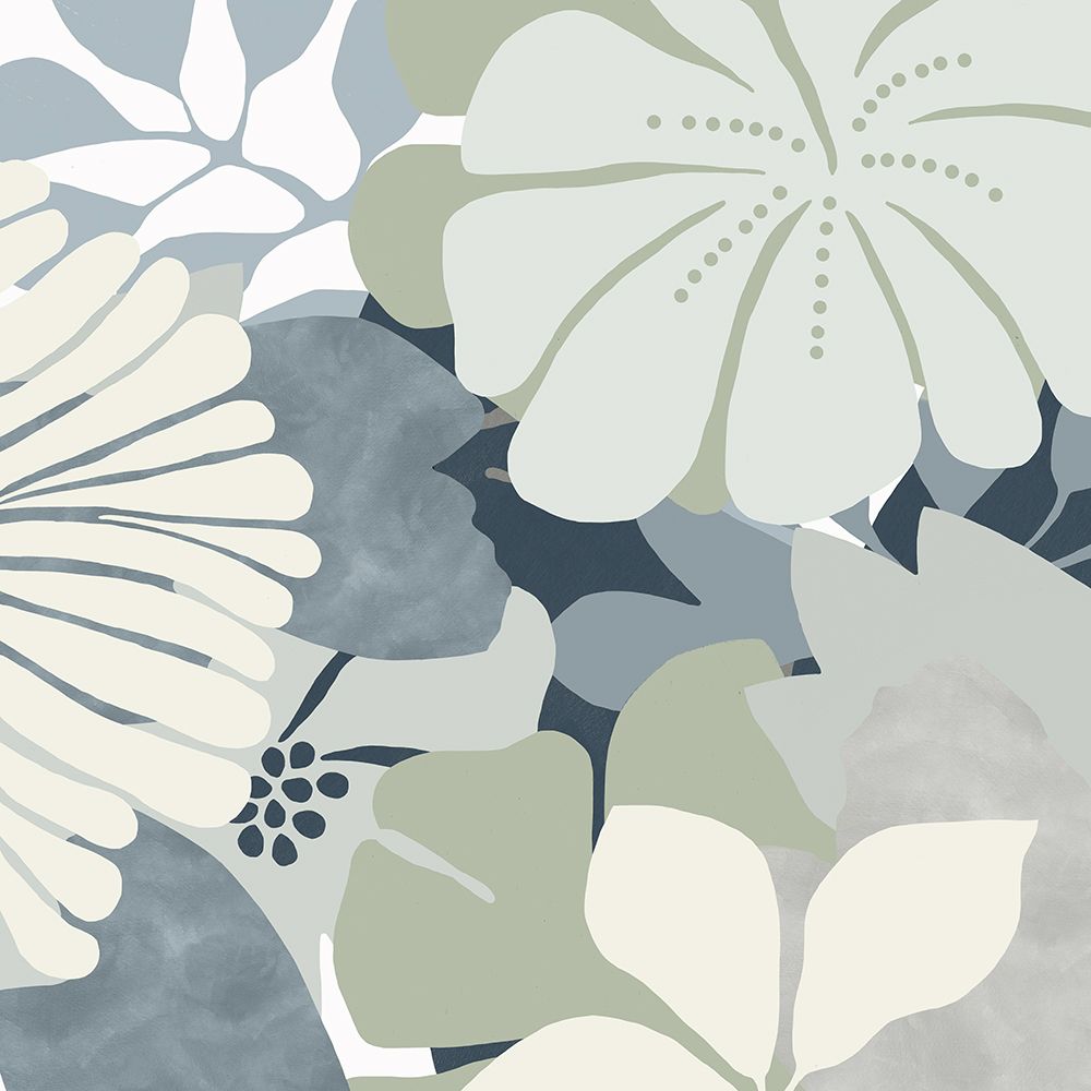 Big Retro Flowers III art print by Flora Kouta for $57.95 CAD