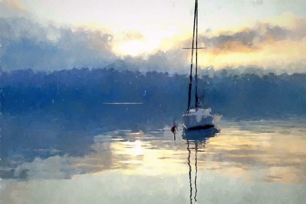 Boat At Dusk art print by Kim Curinga for $57.95 CAD