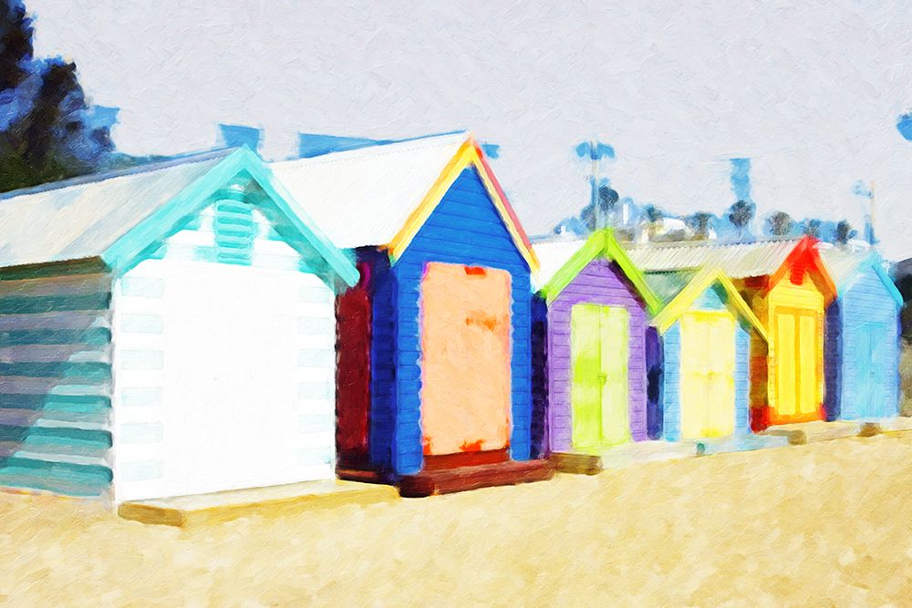 Beach Shacks art print by Kim Curinga for $57.95 CAD