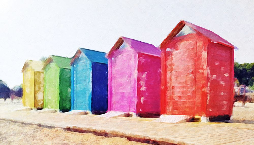 Primary Huts art print by Kim Curinga for $57.95 CAD