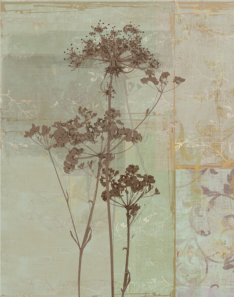 Silver Foliage II art print by Ella K for $57.95 CAD
