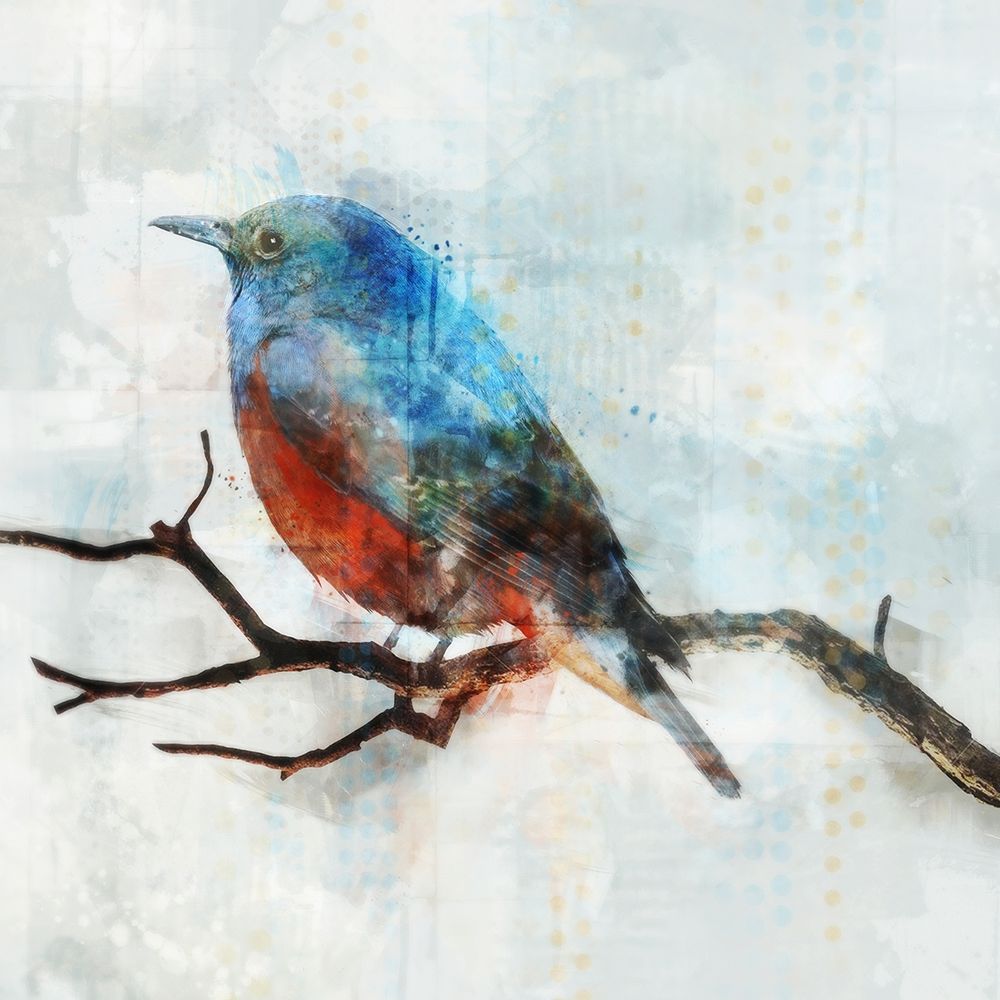 Little Blue Bird II art print by Ken Roko for $57.95 CAD